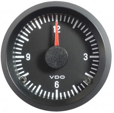 vdo ViewLine Onyx Clock 12V